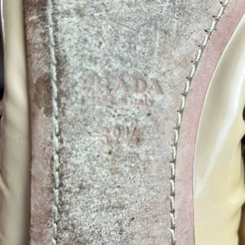 Prada Women's Yellow and Tan Ballet Flats - Picture 10 of 10